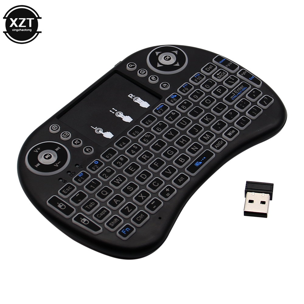 Mini Wireless Mouse - لوحة مفاتيح لاسلكية صغيرة بإضاءة خلفية