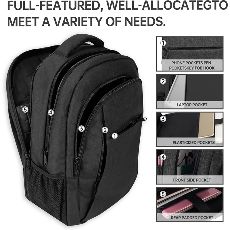 حقيبة ظهر كبيرة للسفر والكمبيو - مراجعة Laptop Bag Waterproof وسعره