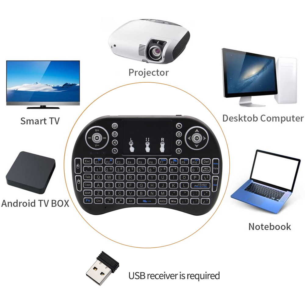 لوحة مفاتيح لاسلكية صغيرة بإضا - مراجعة Mini Wireless Mouse وسعره