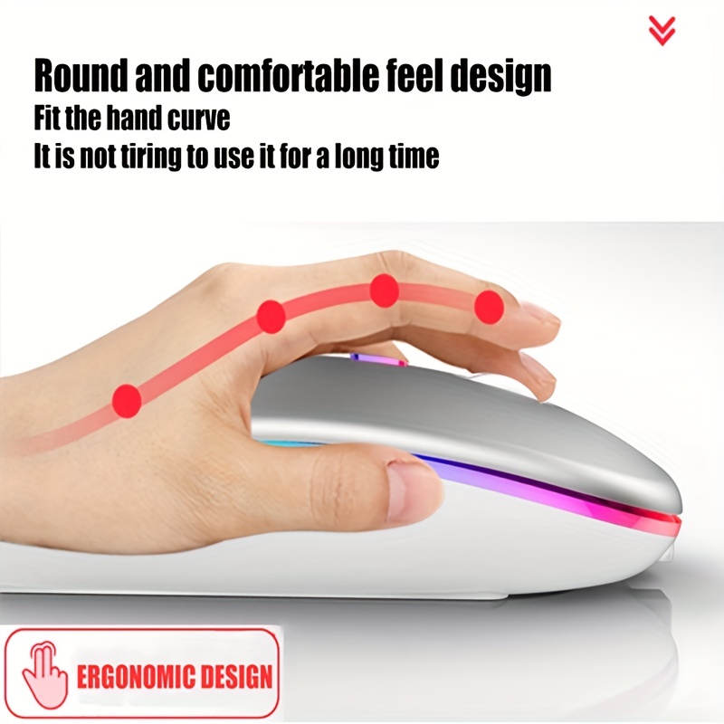 ماوس لاسلكي RGB قابل لإعادة ال - مراجعة Mini Wireless Mouse وسعره