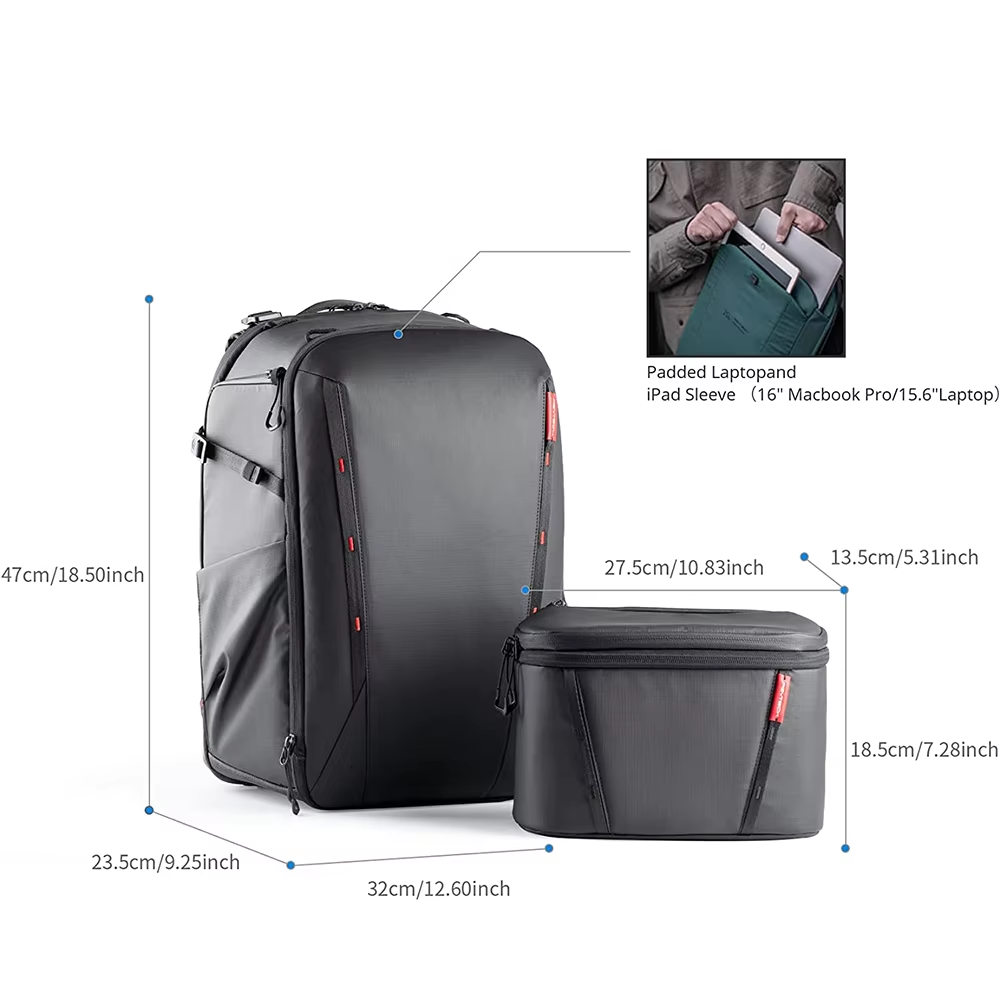 حقيبة ظهر للكاميرا PGYTECH One - مراجعة Laptop Bag Waterproof وسعره