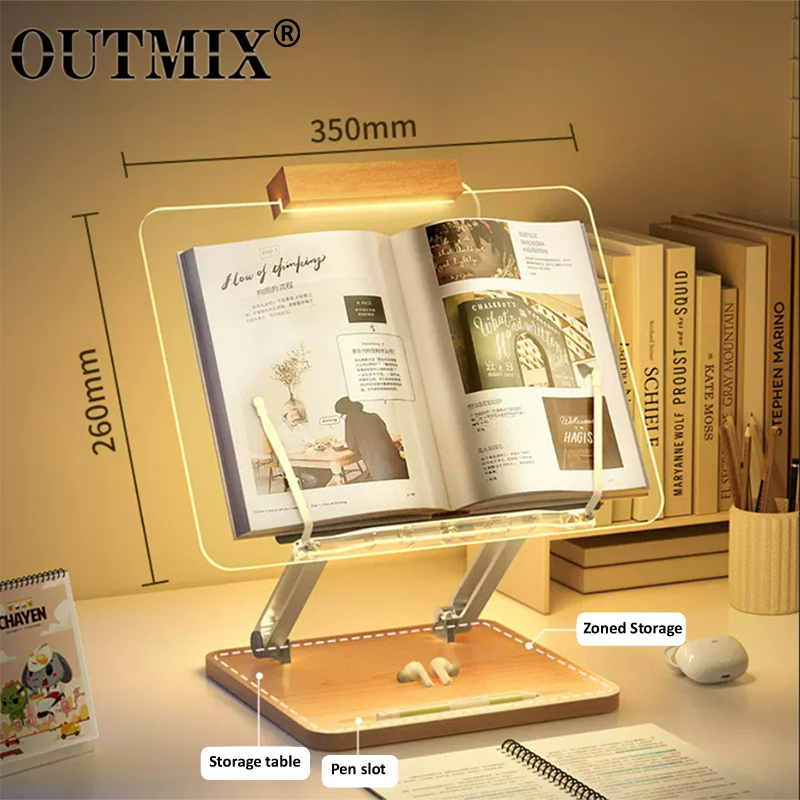 حامل قراءة خشبي مع إضاءة، حامل - مراجعة Laptop Office Accessories وسعره