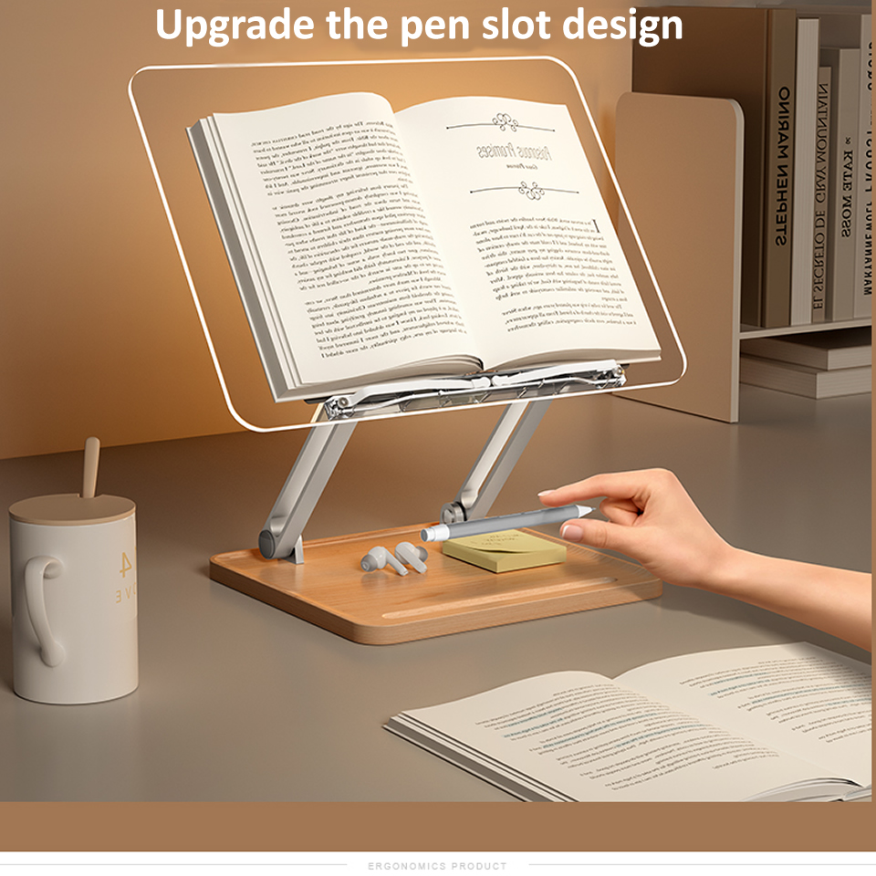 حامل قراءة خشبي مع إضاءة، حامل - مراجعة Laptop Office Accessories وسعره